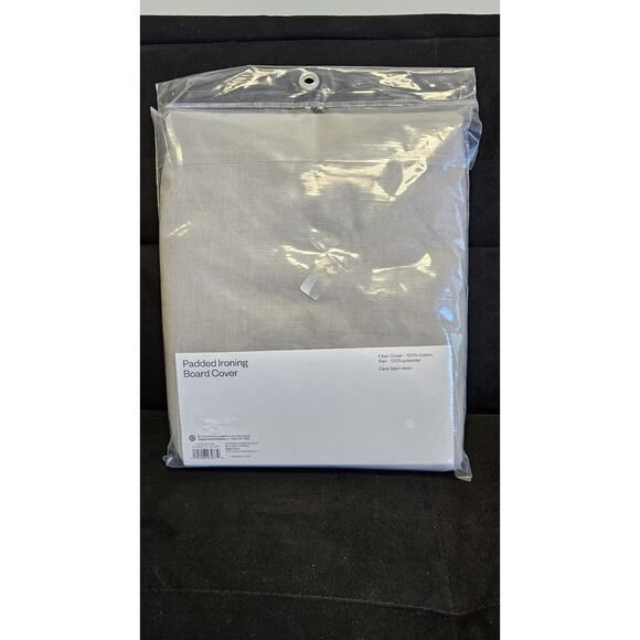 Room Essentials Padded Ironing Board Cover 100% Cotton Grey NEW - Picture 2 of 2